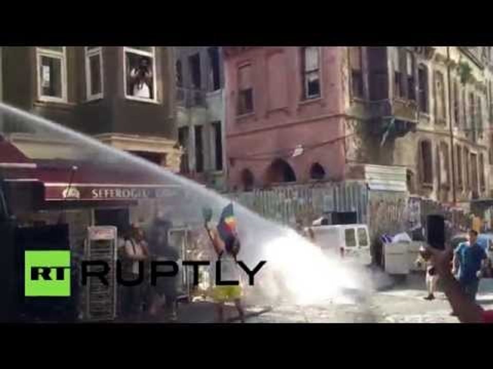 Love Wins? Riot police use water cannons to break up LGBT parade in Turkey