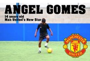 Angel Gomes New Young Star of Man United FC (14 Year Old) | Dribbling session