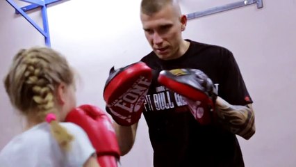 Amazing boxing girl! The best boxing kid from Poland