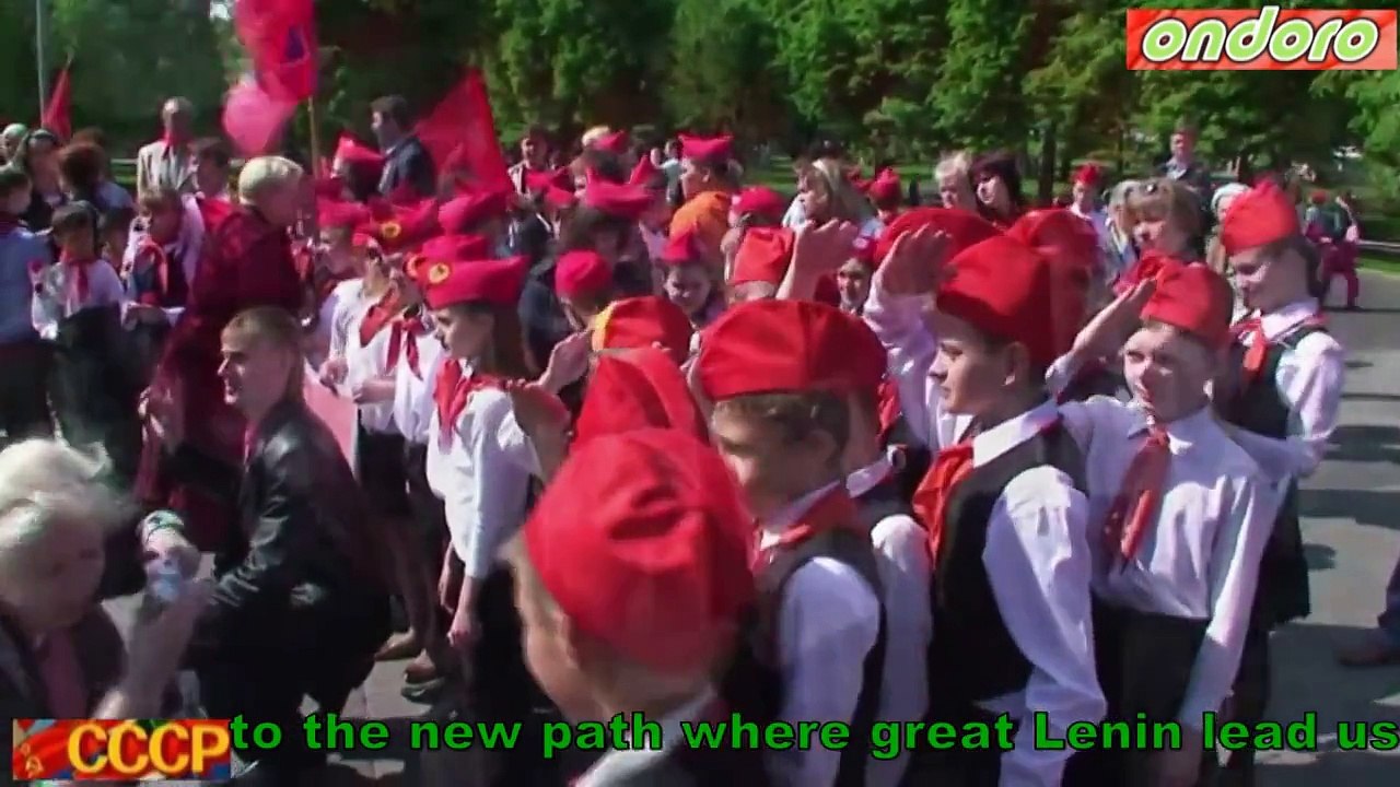 National anthem of the Soviet Union English subtitles. Гимн СССР