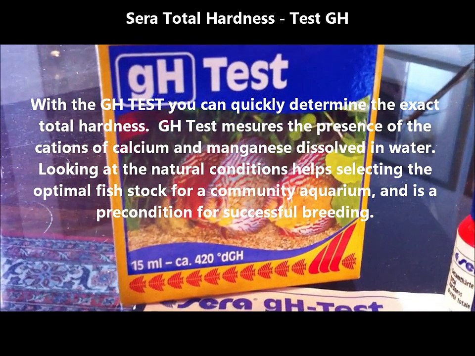 TEST GH SERA TOTAL HARDNESS - HOW TO