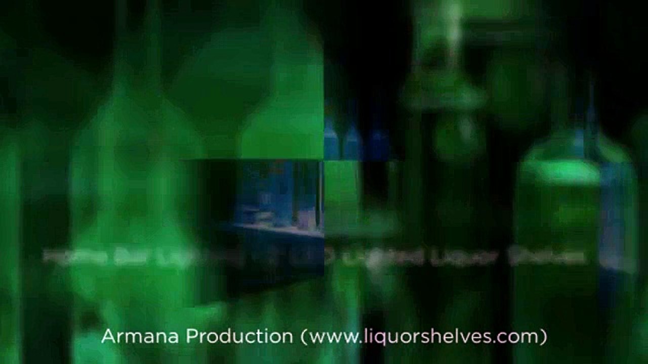 LED Lighted Liquor Bottle Display Shelf