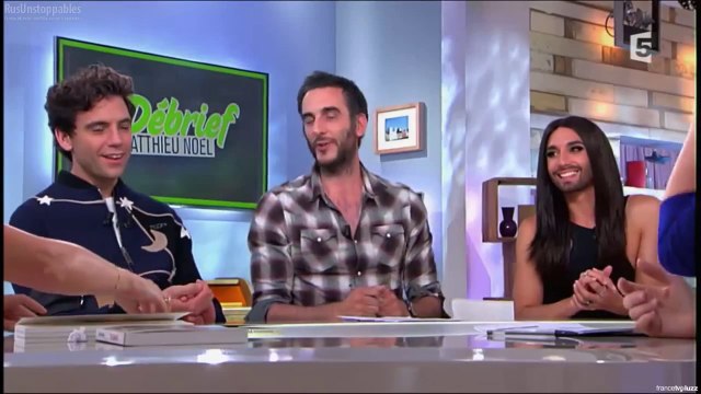 Conchita Wurst and Mika - C à vous, france5, (19.06.2015) Part 1 - English Subtitles