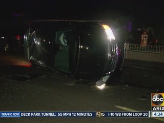 Rollover crash in West Phoenix