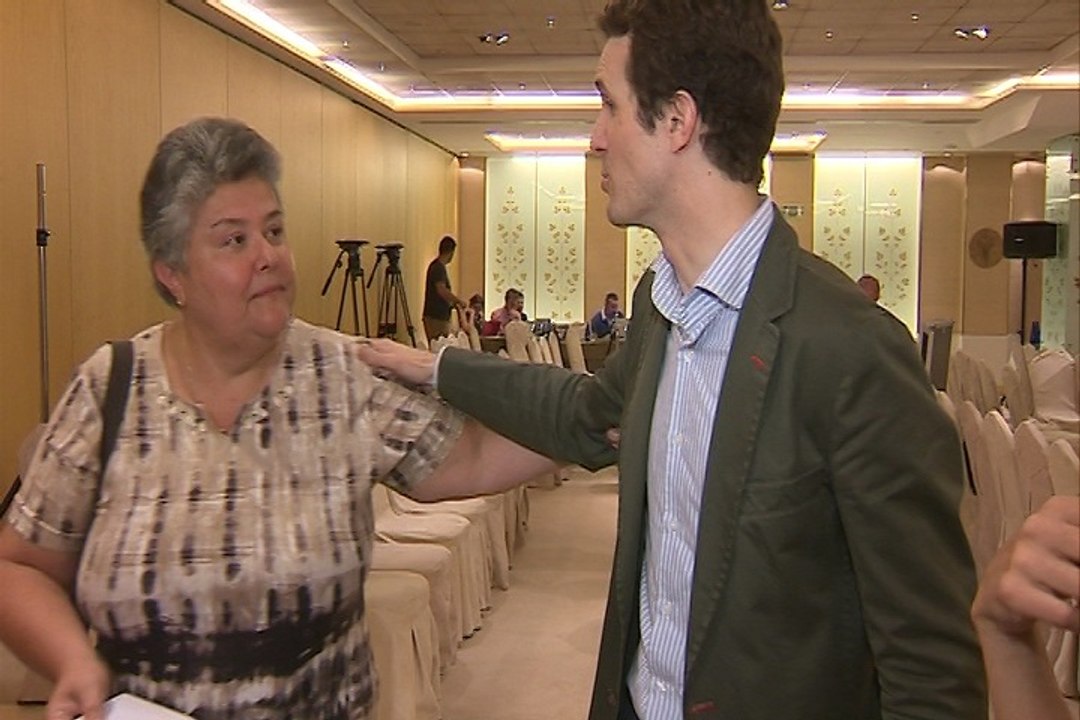 Afectados del Vuelo JK5022 abordan a Casado