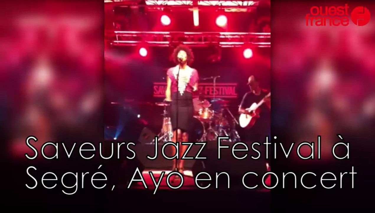 Saveurs Jazz Festival à Segré, Ayo en concert