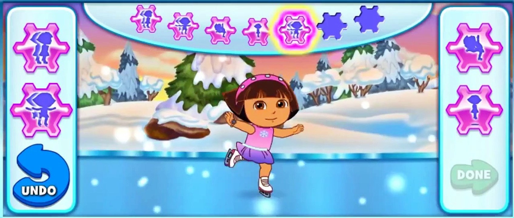 Baby and Kid Cartoon & Games ♥ Dora's Ice Skating Spectacular Game   Dora Game   Dora The Explore ♥