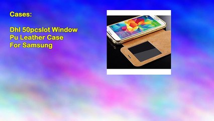 Dhl 50pcslot Window Pu Leather Case For Samsung