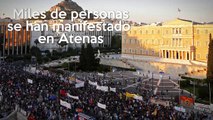 Miles de personas se manifiestan en Atenas contra las reformas