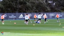 Jese Rodriguez ridiculise Cristiano Ronaldo and Danilo in Real Madrid training 2015