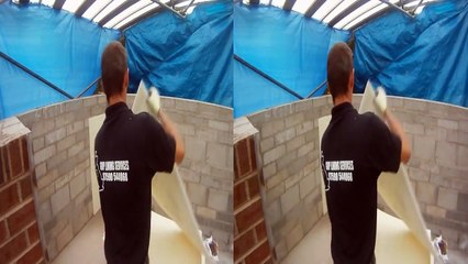 Koi pond fibreglassing. 3D video by GRP Lining Services.