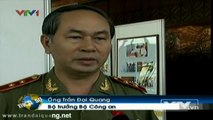 Ông Trần Đại Quang phát biểu sau khi nhận chức Bộ Trưởng Bộ Công An