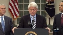 Haiti Earthquake - Barack Obama, Bill Clinton and George W. Bush talk about aid (2)