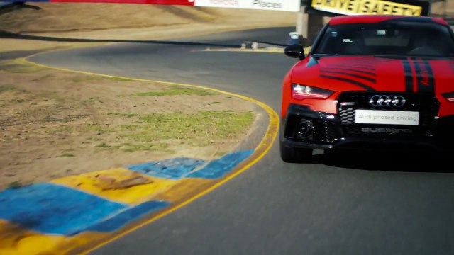 L'Audi RS 7 Piloted Driving sur le circuit de Sonoma en Californie