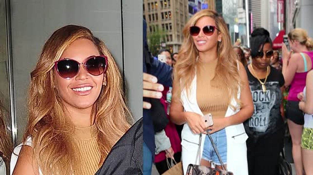 Beyoncé se viste con shorts sexys en Nueva York