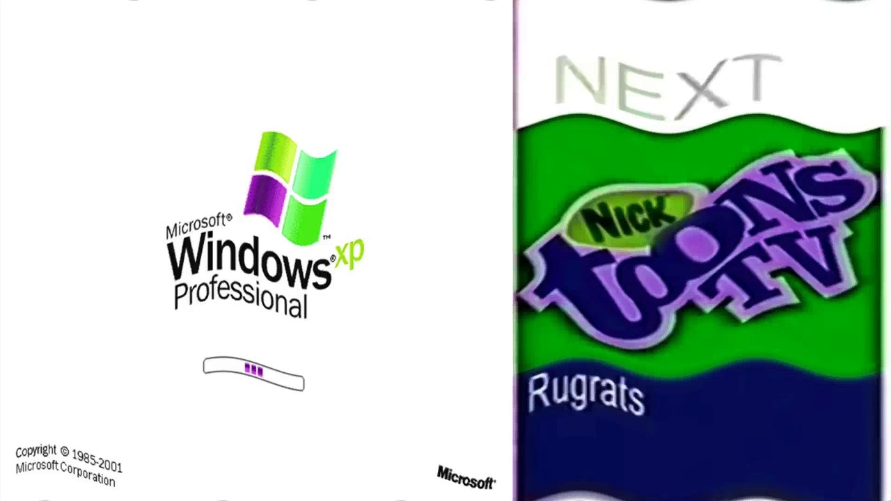 Crying Windows XP on Nicktoons TV UK