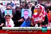 MQM missing persons families press conference & protest at Karachi press club