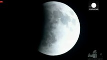 'Blood Moon' timelapse: Total lunar eclipse seen on April 15
