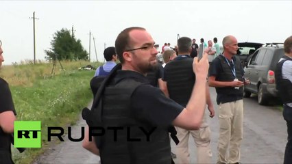 Les observateurs de l’OSCE arrivent sur le site du crash MH17