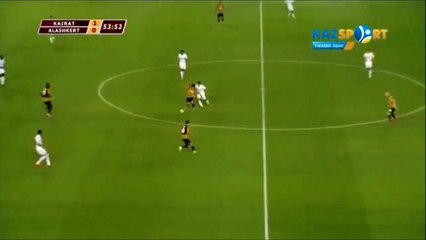 Gohou goal  FC Kairat-FC Alashkert 2:0