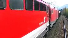 TRAIN ACTION VIDEO - Freight train overtake passenger train!