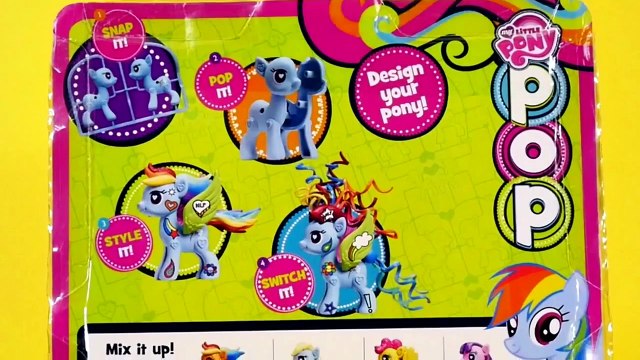 Play Doh Plus My Little Pony POP Design and Build Rainbow Dash MLP Play Dough Hair Tails