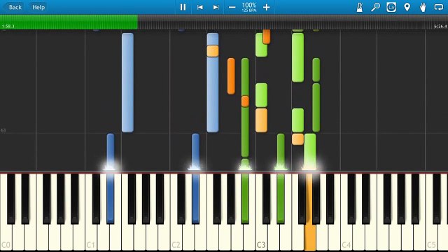 Ария - Там высоко [Piano Tutorial] Synthesia