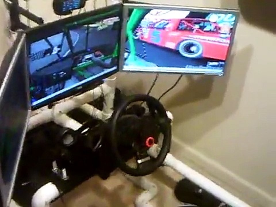 My custom PVC sim racing cockpit