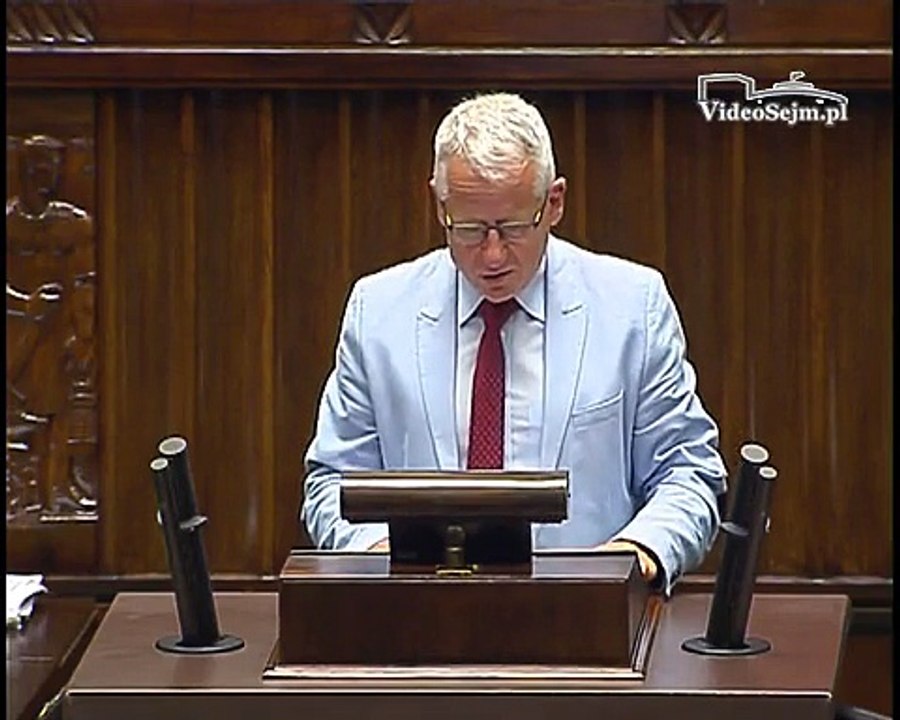 Poseł Tadeusz Arkit - Wystąpienie z dnia 08 lipca 2015 roku.