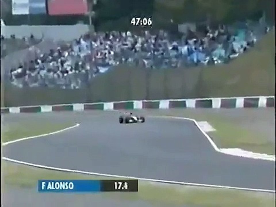 F1 Suzuka 2001 Fernando Alonso Minardi European PS01