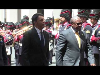 Roma - Renzi riceve il Presidente della Repubblica del Ghana (16.07.15)