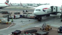 British Airways 777 Gatwick takeoff and Barbados landing