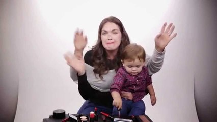 No Arms MAKEUP CHALLENGE with the hubby!