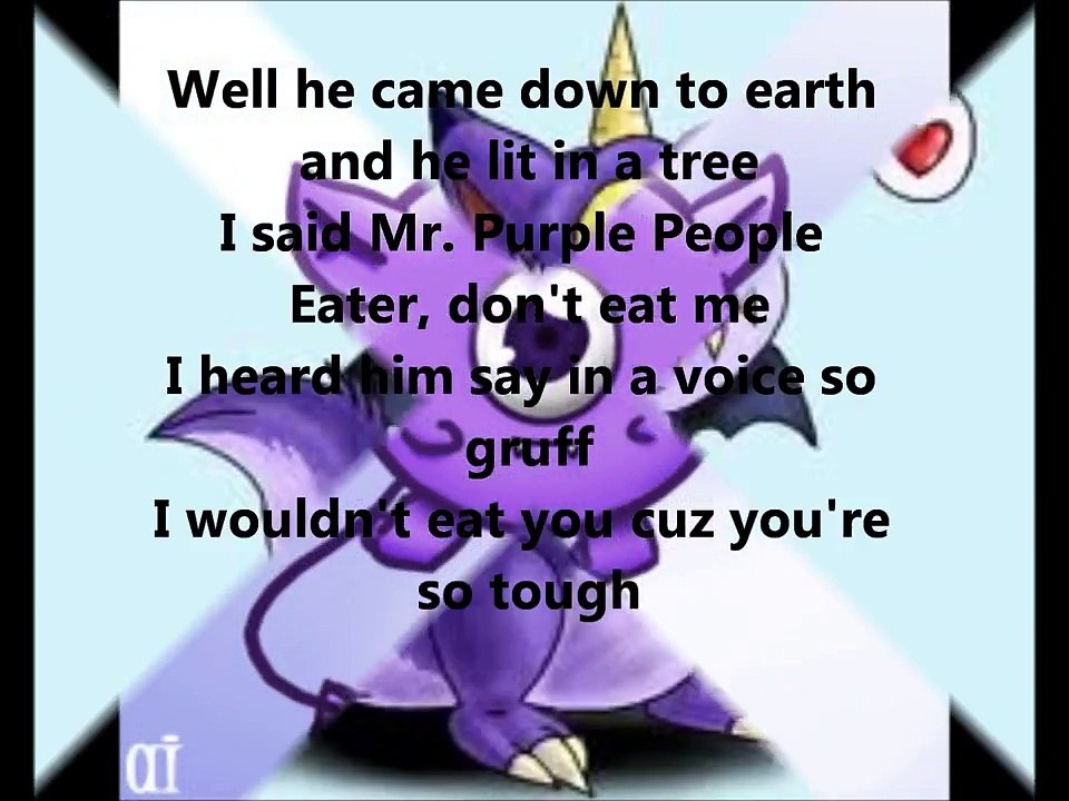 Purple People Eater Lyrics video Dailymotion