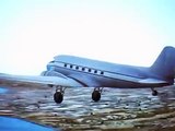 DESPLOME AVION DC 3 AERONAVES DE MEXICO (  XA-PUW ) EN LA PAZ BCS 1967, animación