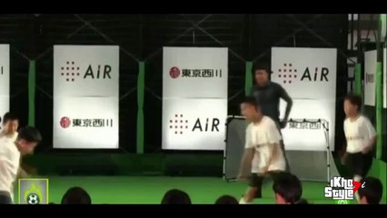Neymar with some crazy skills with his head in Japan 2015