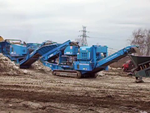 Crushing Rock with a Pegson 2644 HA Jaw Crusher, Pegson 1000 Maxtrack Cone, Powerscreen Stacker