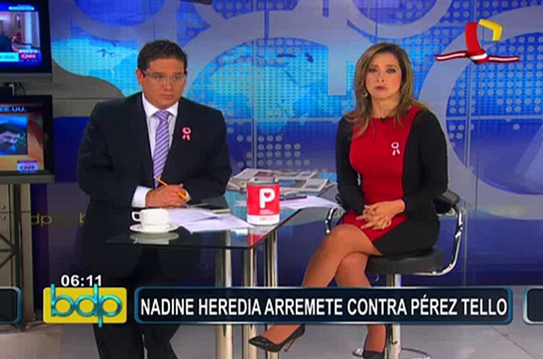 Nadine Heredia arremete contra presidenta de comisión Belaunde Lossio