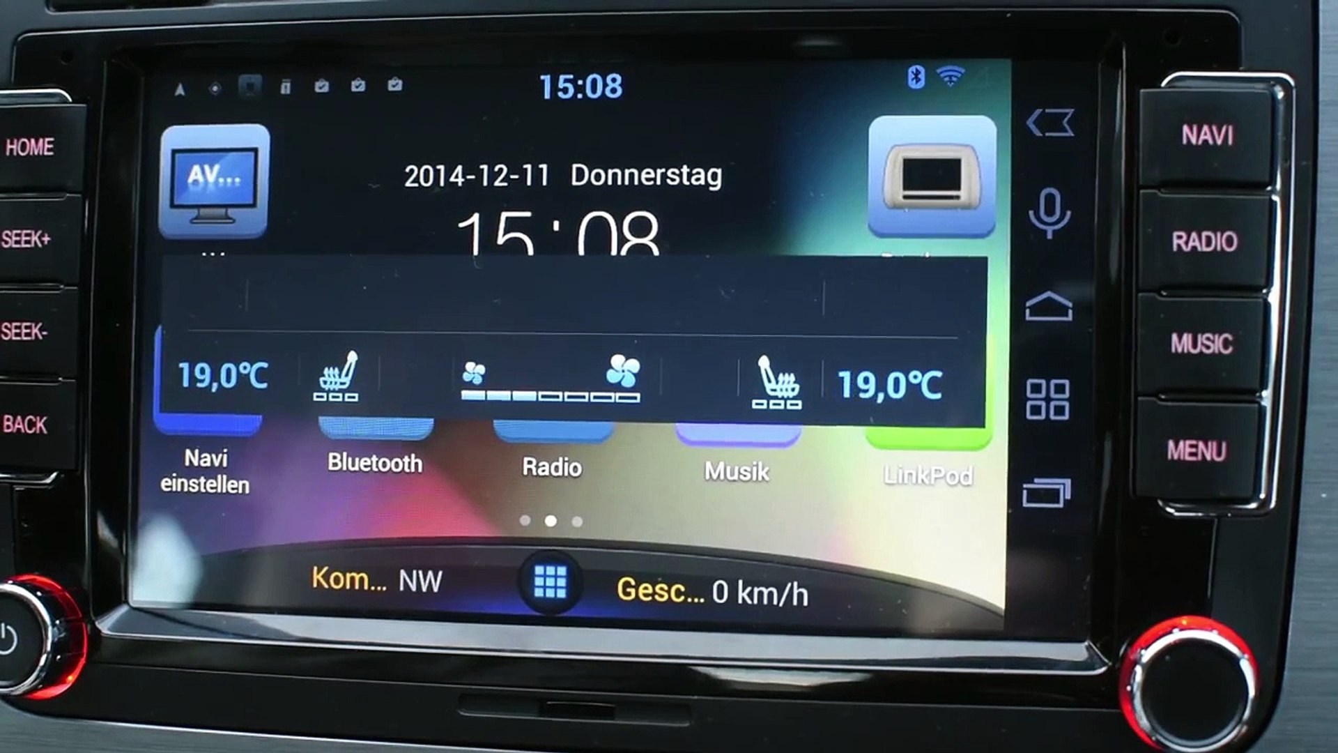 7" Android VW Skoda Seat Autoradio 1024x800 HD Display | VX7 - New Powerful  System by ICARTECH - video Dailymotion