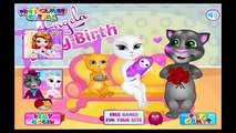 Angela Baby Birth My Talking Tom Cat Games for Kids - Gry Dla Dzieci