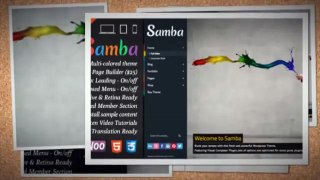 Samba - Colored Wordpress Theme   Download