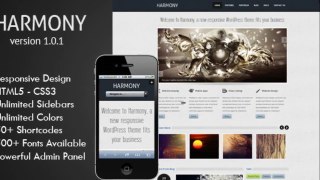 Harmony Responsive WordPress Theme   Download