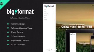 BigFormat - Responsive Fullscreen Wordpress Theme   Download