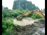 Czechowice-Dziedzice powódź 07.09.2007 - wały Wapienicy