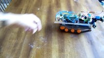 Heading Stabilization of a Track (Differential Steering) Robot using Compass Angle