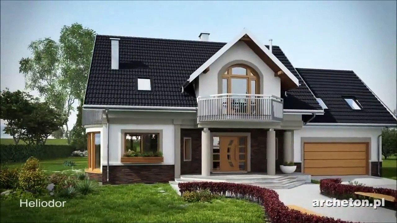 Projekt domu Heliodor - archeton.pl - z użytkowym poddaszem 252,6 m2