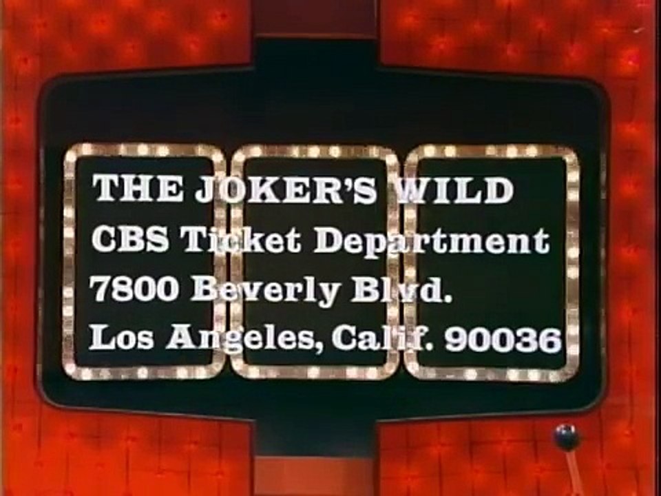 David Kaplowitz on The Joker's Wild.  July, 1974