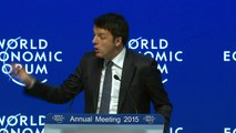 Davos 2015 - Italian Prime Minister Matteo Renzi at Davos 2015