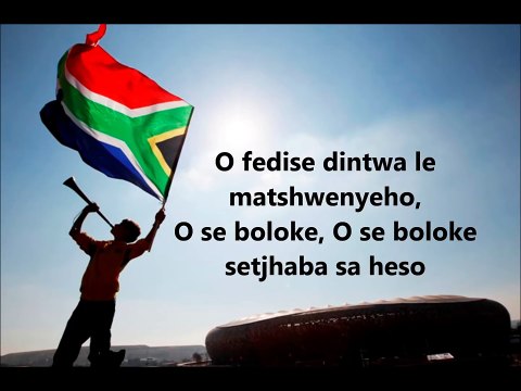Nkosi Sikelel' iAfrika (south african national anthem, with lyrics) - Inno nazionale sudafricano