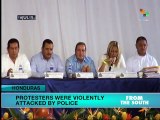 Honduras: Protestors Violently Attacked by Police